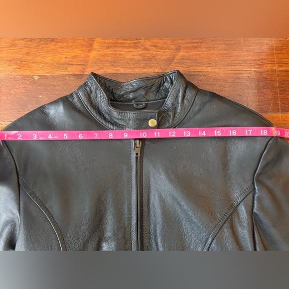 Leather King Black Studded Jacket XL w/ Thinsulate Liner - Picture 6 of 12